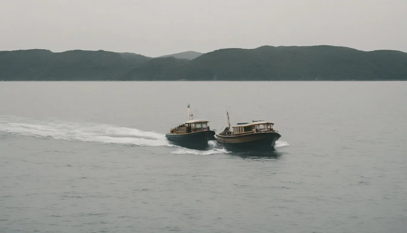 Deux navires à moteur se croisent : vous voyez l'autre arriver sur votre tribord (droite). Que faites-vous ?