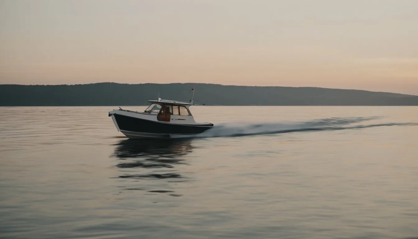 La nuit, un voilier faisant route à la voile montre :